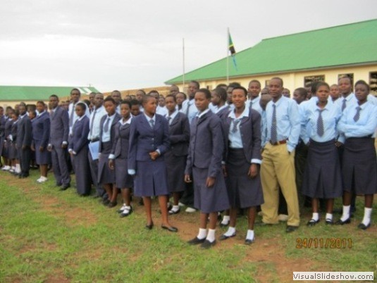 Musoma utalii teachers trainees at evening parade ground